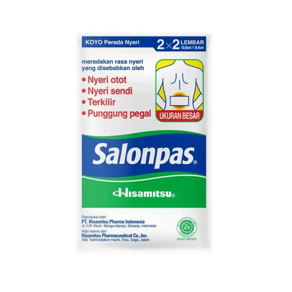 Salonpas Green Pain Relief Patch Large Size - 4 Sheets