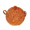 Round Balinese Rattan Bag