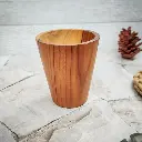 زجاج صغير مستقيم من خشب الساج - زجاج خشبي، قياسي