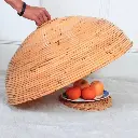 Natural Rattan Round Food Cover