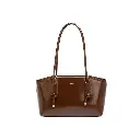 Women's Shoulder Tote Bag in Brown PU Leather