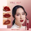 WARDAH Glasting Liquid Lip - High-Pigmented Glass Color, Lightweight, Non-Sticky, Long-Lasting Waterproof - 06 Ruby Sparks