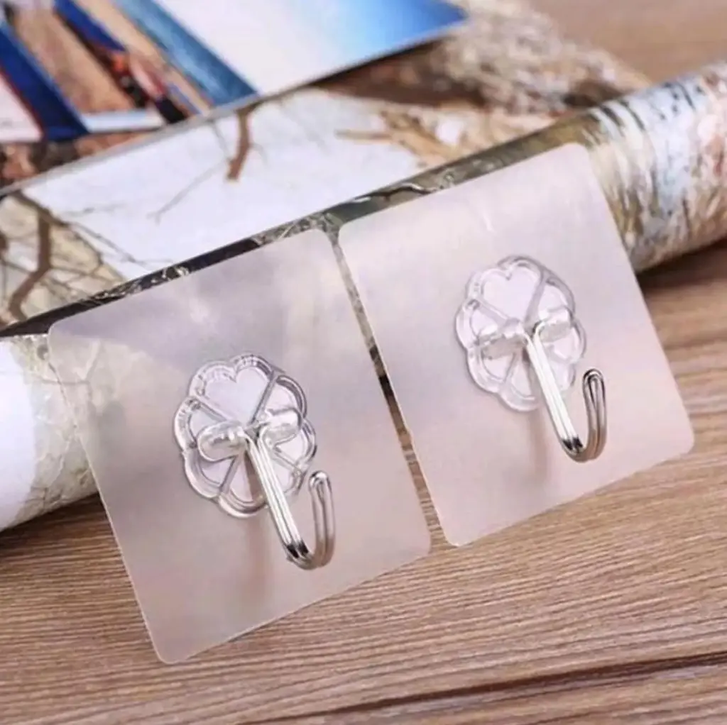 Cheap Transparent Wall Mounted Hook Hanger / Wall Mounted Hook Hanger