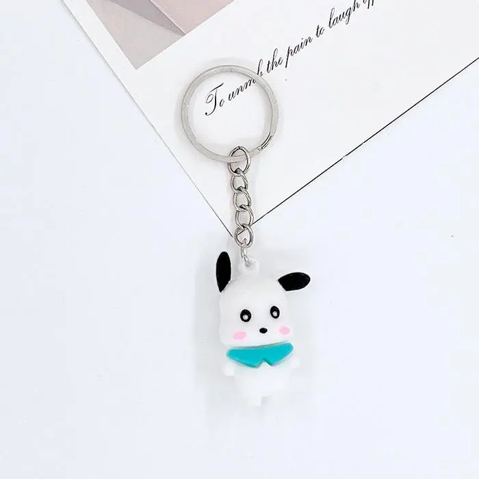 Sanrio Hello Kitty Melody Kuromi Cinnamoroll Character Keychain - Pochacco