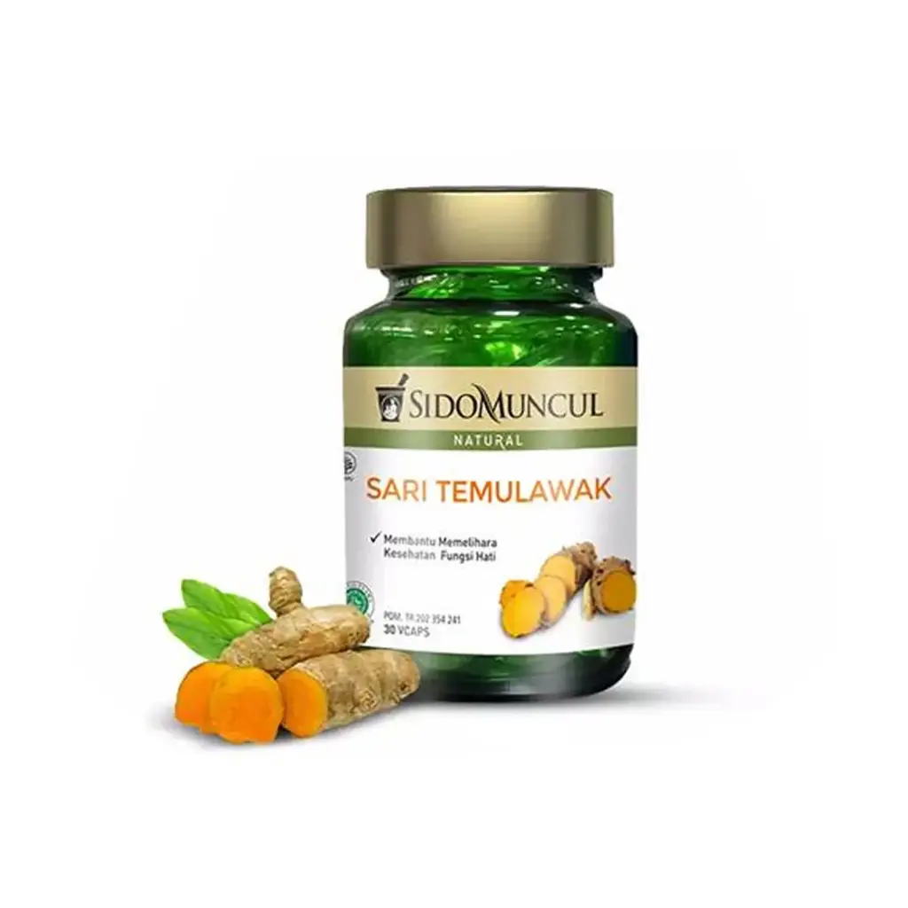 Sido Muncul Temulawak Extract 30 Capsules - Maintains Healthy Liver Function