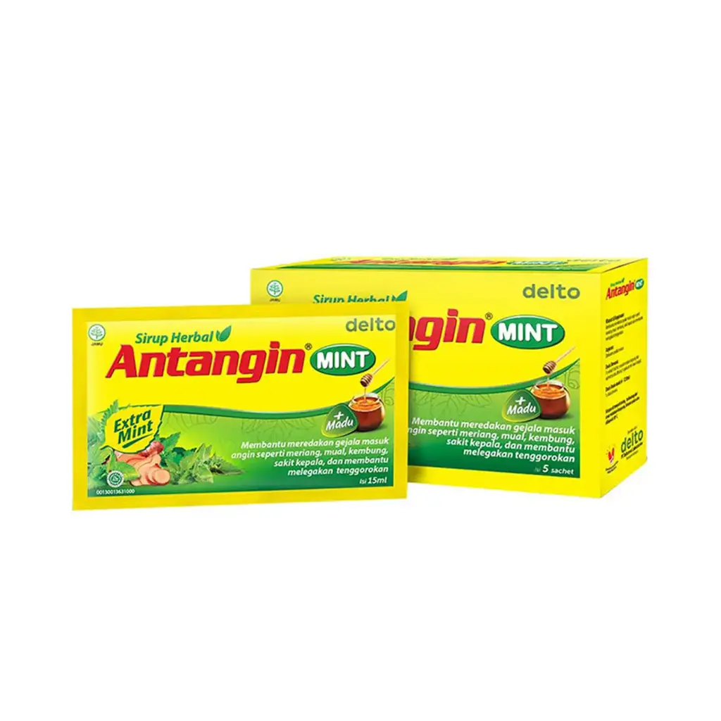 Antangin liquid cold medicine ginger mint 5x15ml