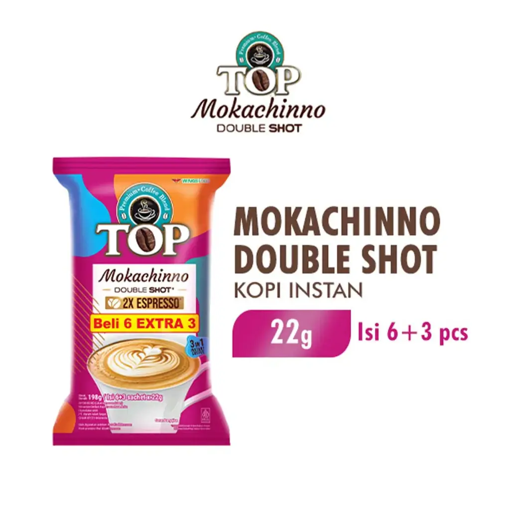 Top Coffee instant coffee 3 in 1 (6+3) Mokachinno 198g
