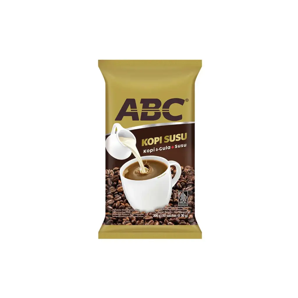 ABC Instant coffee coffee & sugar + milk 10x30g