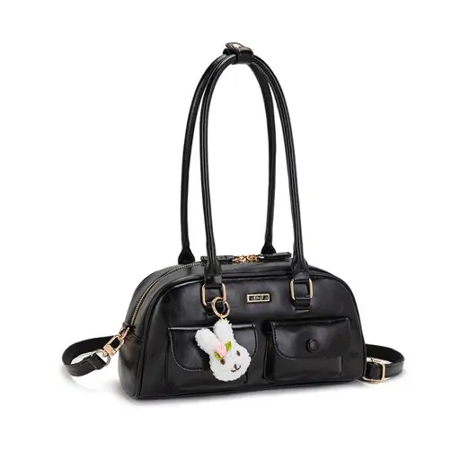 Soksu Women's Shoulder Bag - Black