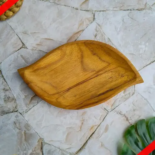 Teak Wood Leaf Plate