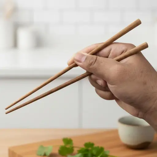 Handmade Teak Chopsticks / Teak Chopsticks - Wooden Chopsticks, Standard
