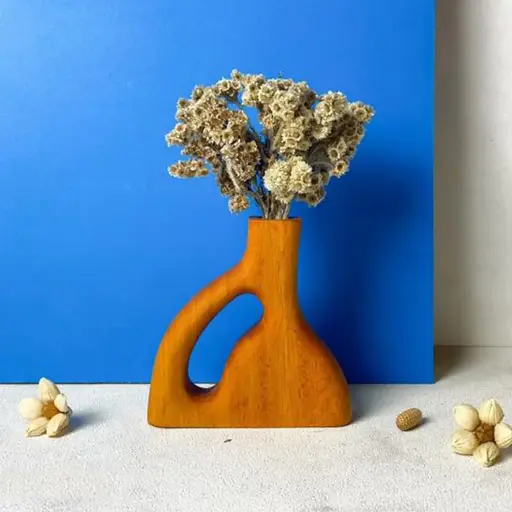 Tibet - Mahogany Flower Vase - Home Decoration - Mahogany Flower Vase
