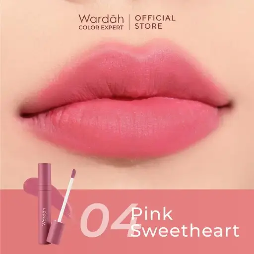 WARDAH Colorfit Velvet Matte Lip Mousse - 04 Pink Sweetheart
