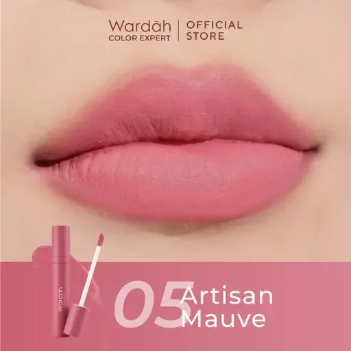 WARDAH Colorfit Velvet Matte Lip Mousse - 05 Artisan Mauve