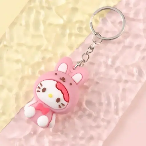 Sanrio Hello Kitty Melody Kuromi Cinnamoroll Character Keychain - Hello Kitty
